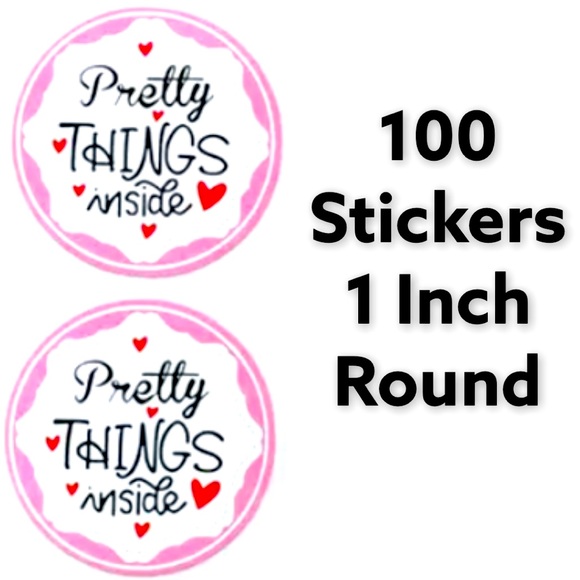 100 Pretty Things Inside Stickers PRICE IS FIRM - Picture 2 of 2